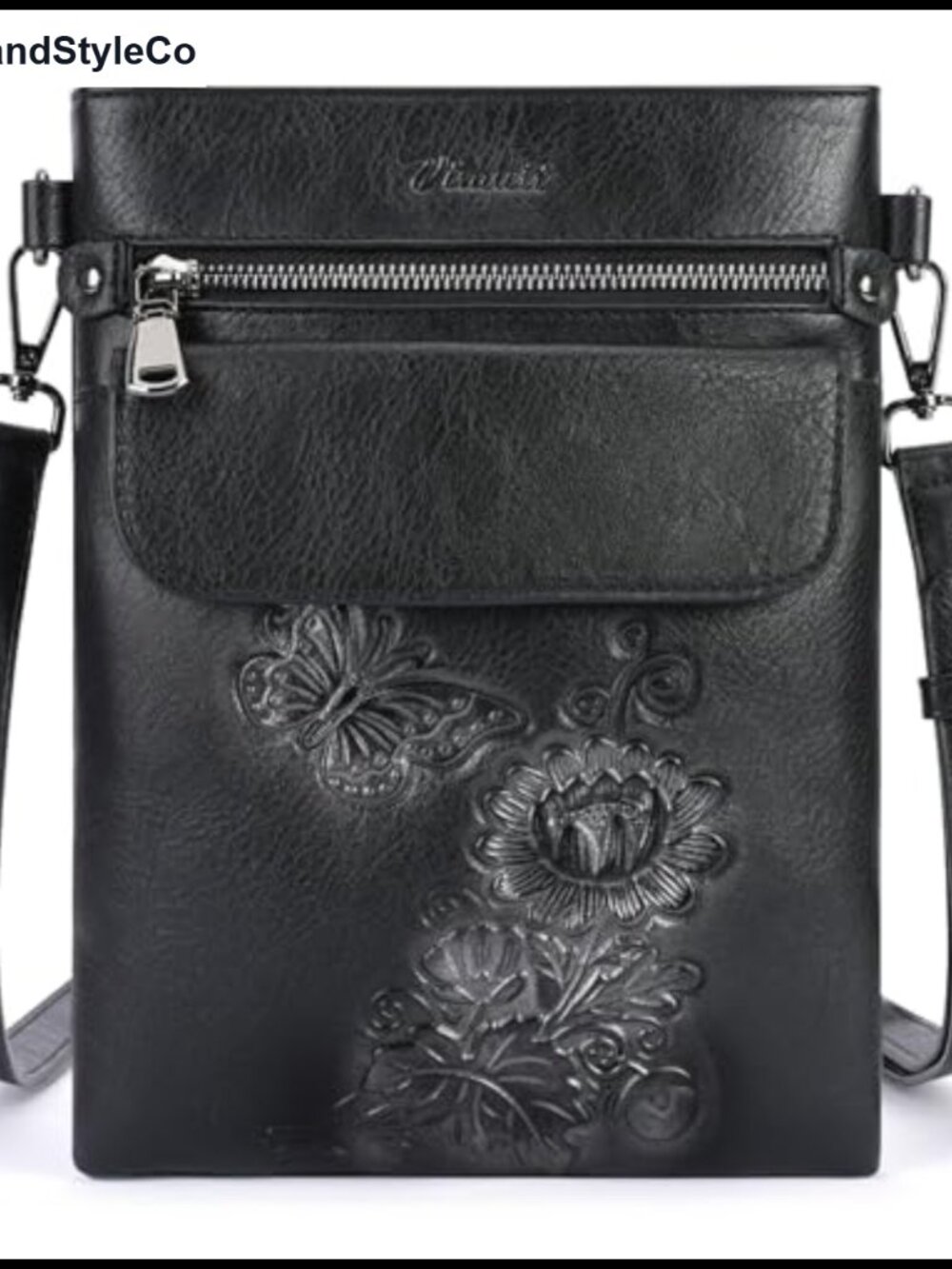 Small Crossbody Purse for Women Faux Leather Multi Pocket Bag